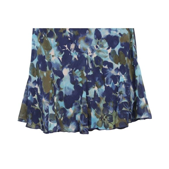 Dressbarn Skirt Size Medium Y2K Floral A-Line Flare Flowy Lightweight Grunge - Picture 4 of 10